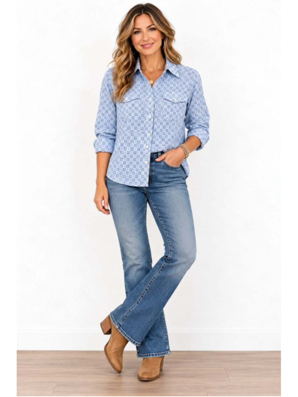 wrangler western pearl snap shirt womens xxl